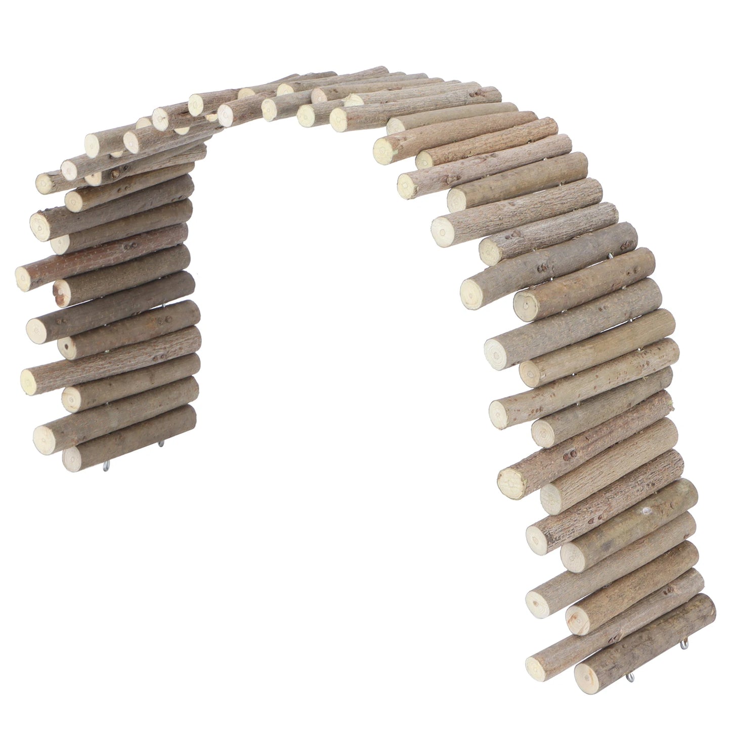 Hamster Wooden Fence Rat Ladder Bridge Wood Ladder Natural Hideout for Small Animals Wooden Ladder Hamster Chew Bridge
