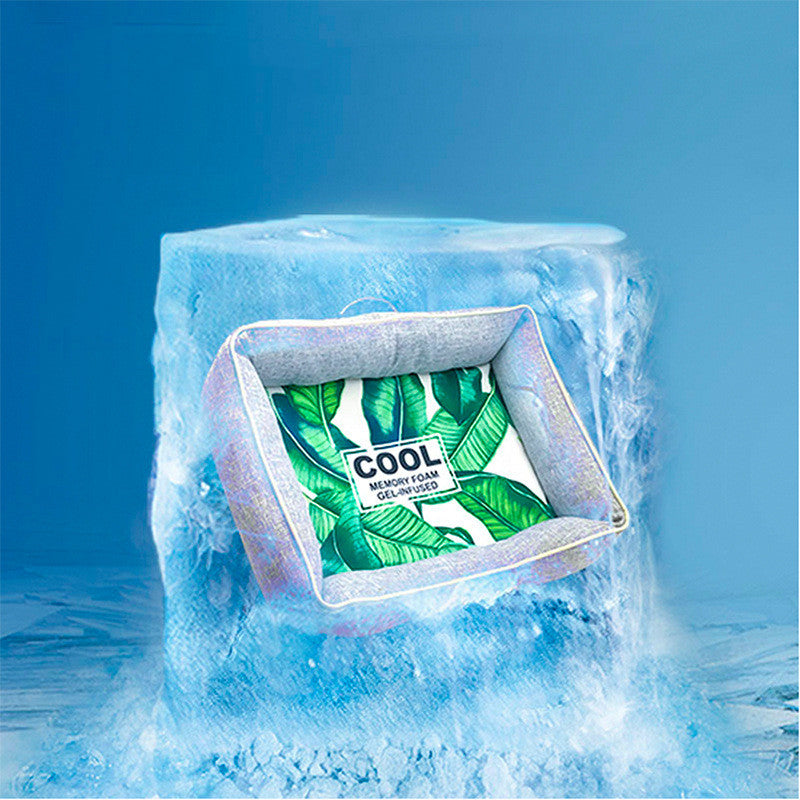 Four Seasons Cat Litter Large, Medium And Small Dog Kennel Removable Cooling Dog Mattress Pet Cat Ice Pad Summer Cooler