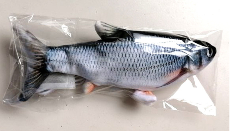 Electric cat simulation jump fish usb charging jump fish cat toy