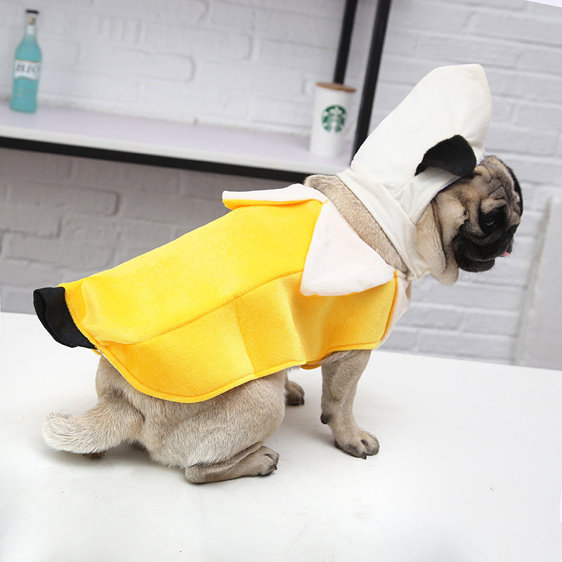 Halloween banana pet clothes
