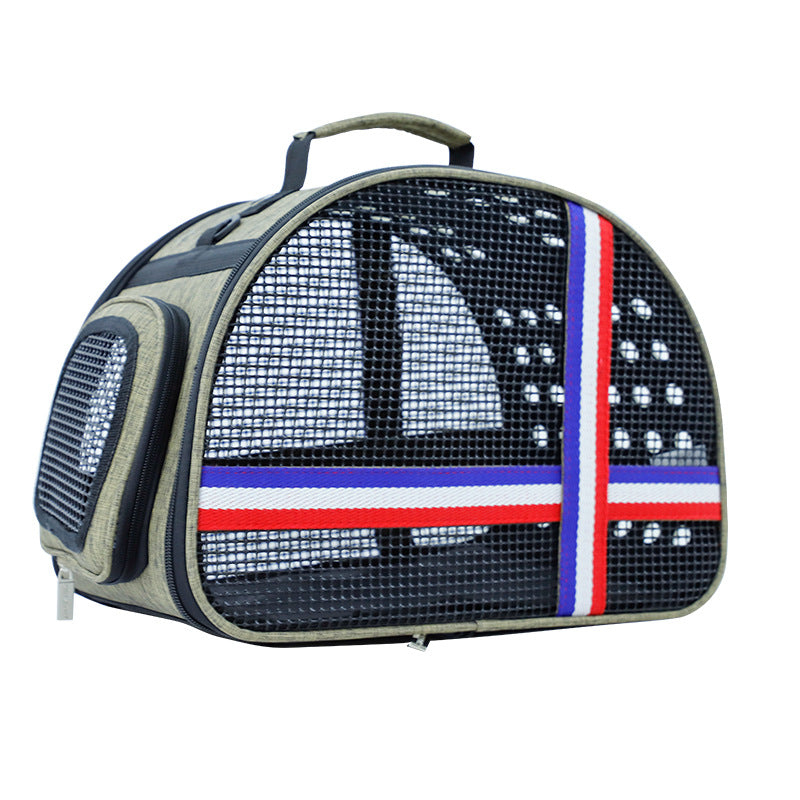 Perforated portable pet bag