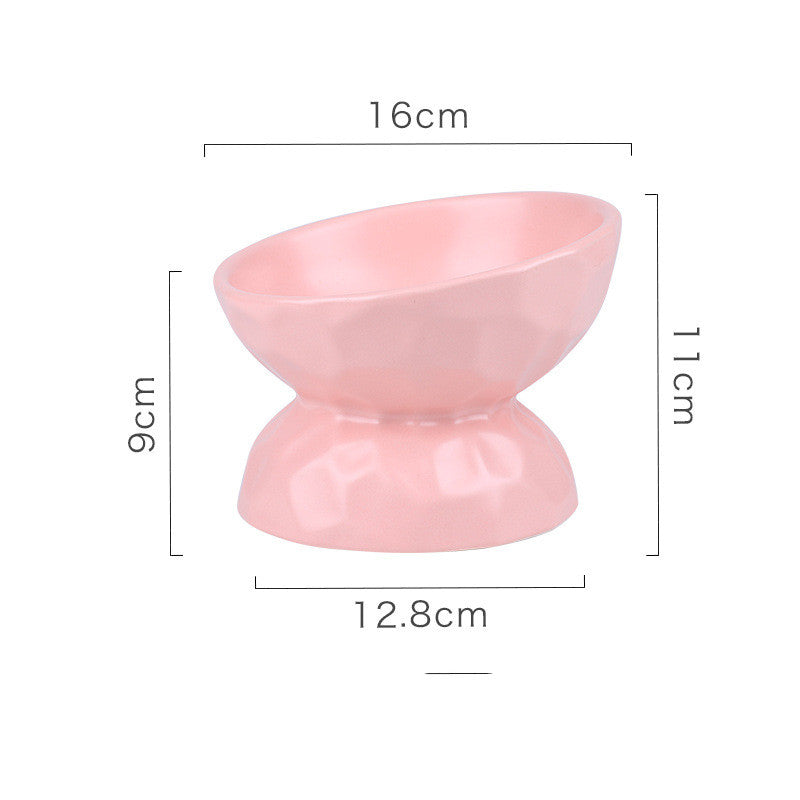 Ceramic Cat Bowl With High Feet To Protect Cervical Vertebrae Pets