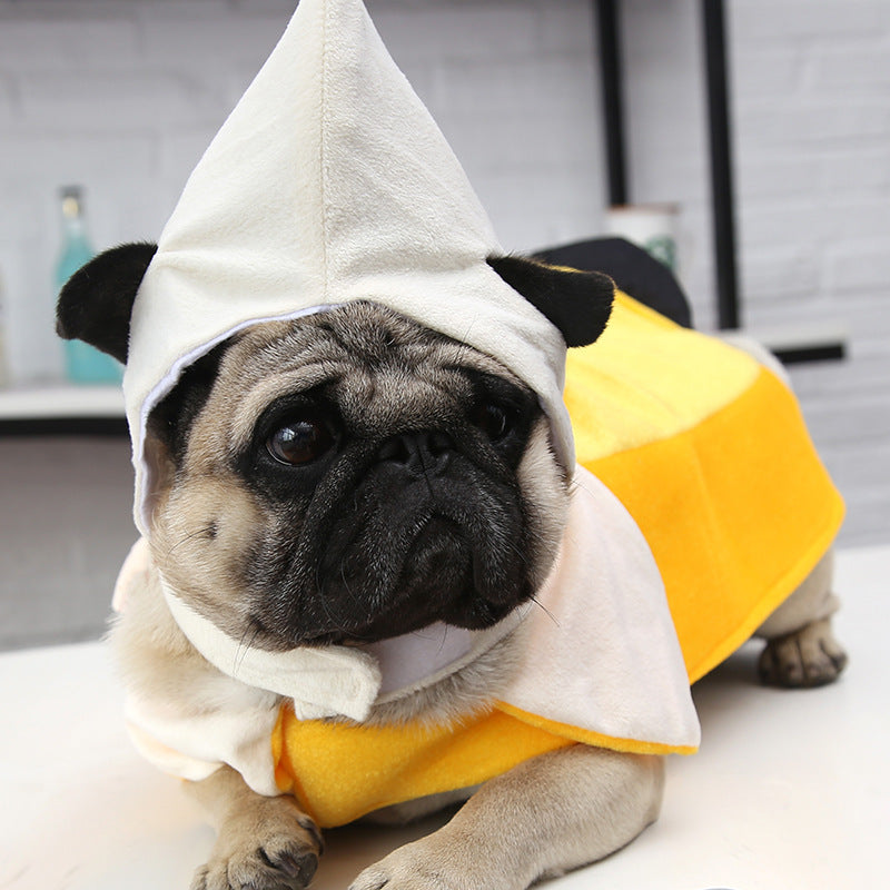 Halloween banana pet clothes