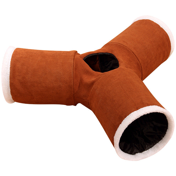 Foldable Pet Tunnel Multi-Channel Cat Dog Tent Indoor 2/3/4 5-Way