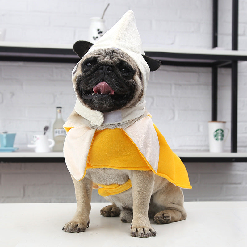 Halloween banana pet clothes