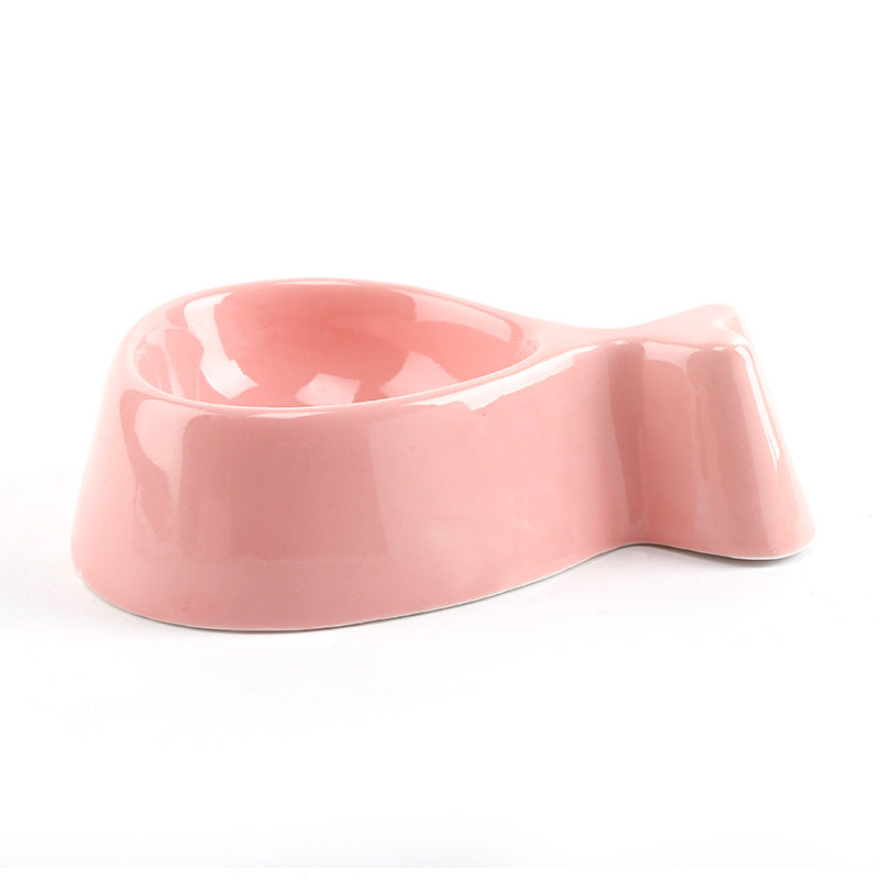 Fish bowl with wooden stand