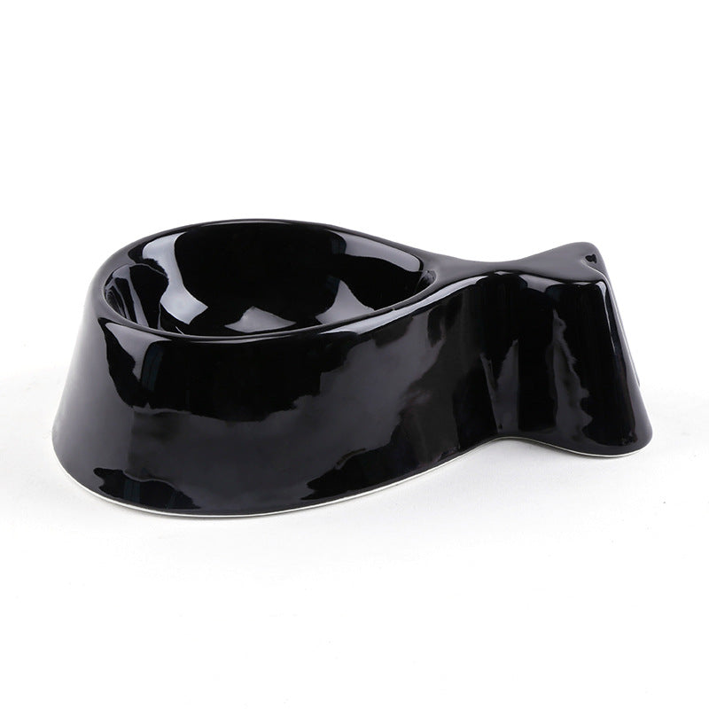 Fish bowl with wooden stand