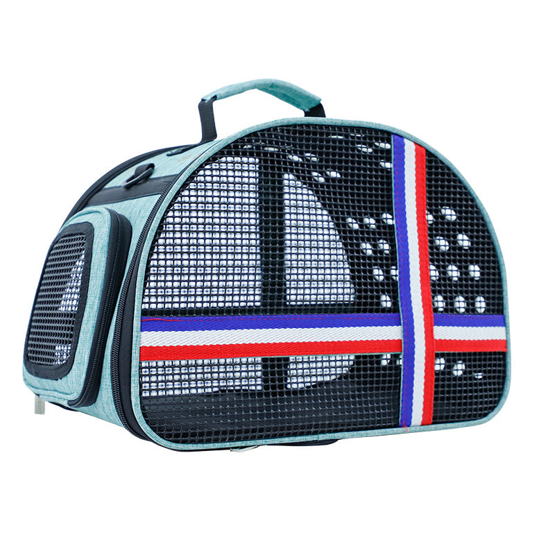Perforated portable pet bag