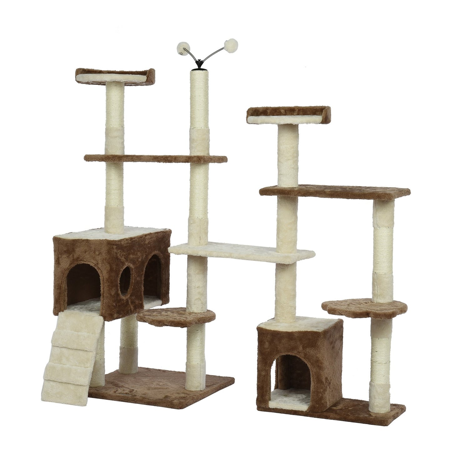 Cat Tower Kittens Pet Play House Cat Activity Tree Condo Scratching Sisal Post