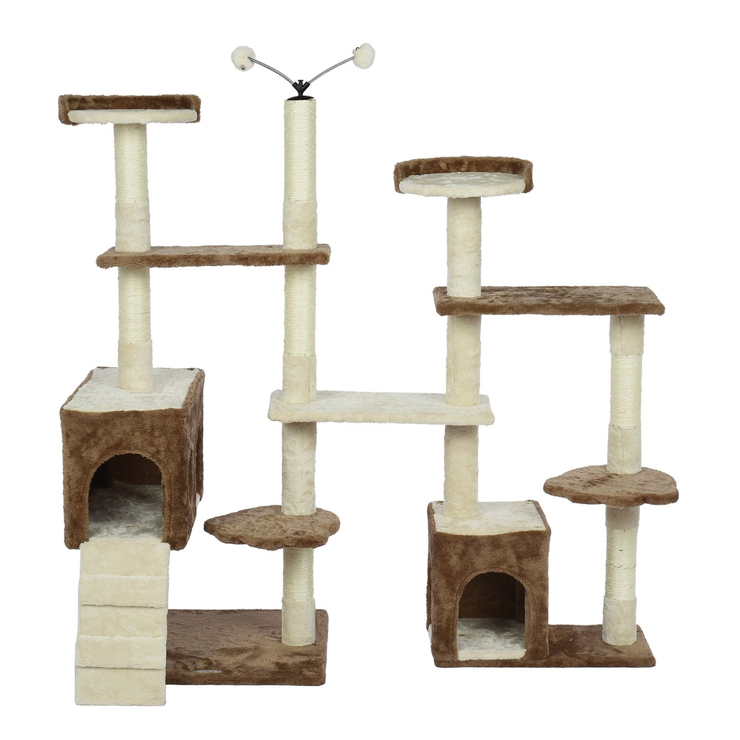 Cat Tower Kittens Pet Play House Cat Activity Tree Condo Scratching Sisal Post
