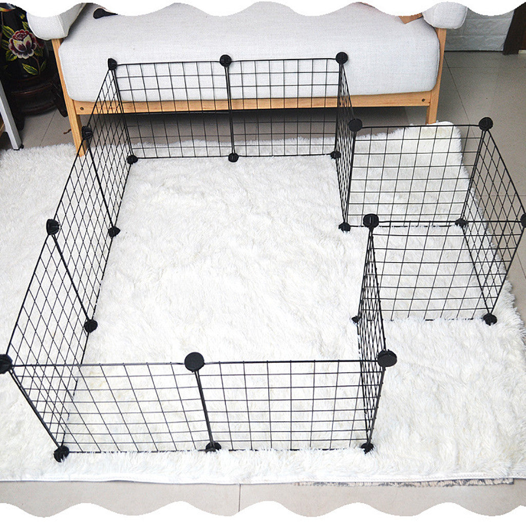 Metal Pet Playpen Dog Kennel Pets Fence Exercise Cage 12 Panels US Stock