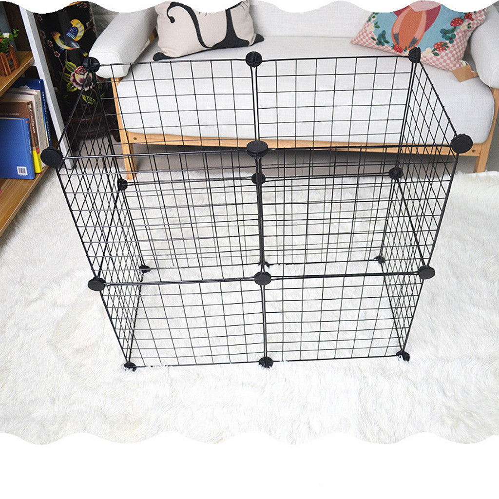 Metal Pet Playpen Dog Kennel Pets Fence Exercise Cage 12 Panels US Stock