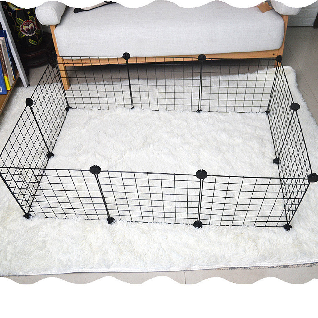Metal Pet Playpen Dog Kennel Pets Fence Exercise Cage 12 Panels US Stock