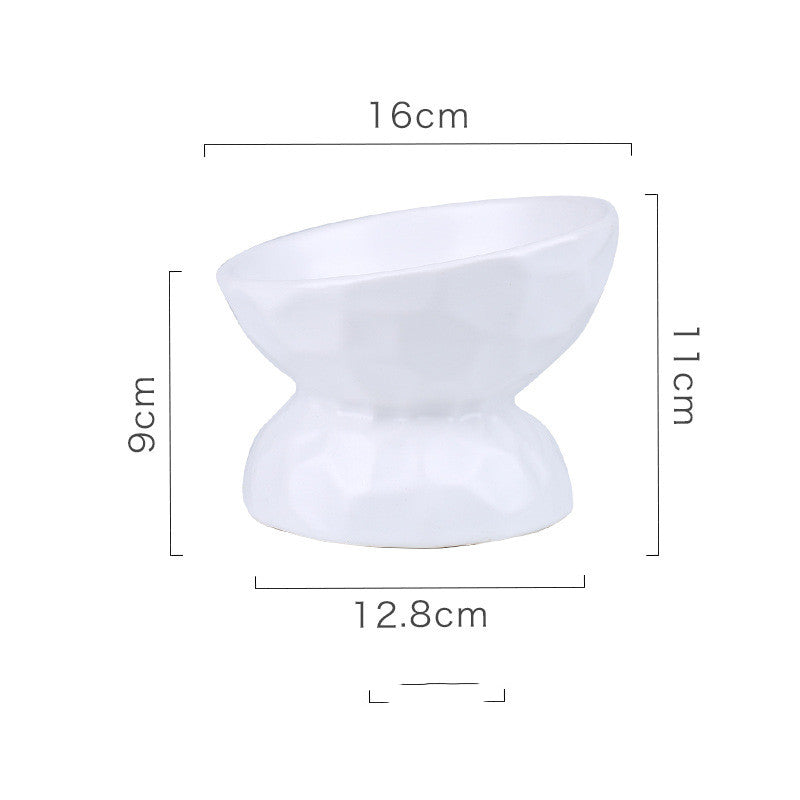 Ceramic Cat Bowl With High Feet To Protect Cervical Vertebrae Pets