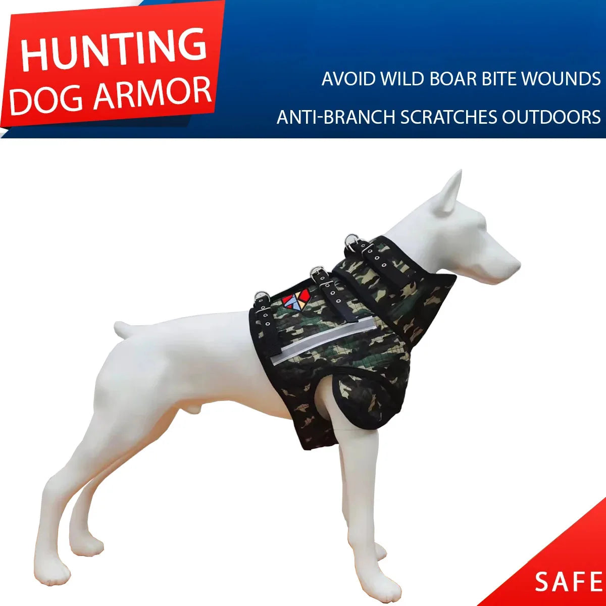 Hunting Dog Catch Vest, Wild Boar, Outside Pig Hunting Clothes, Hog Cut Gear, Collar Protection