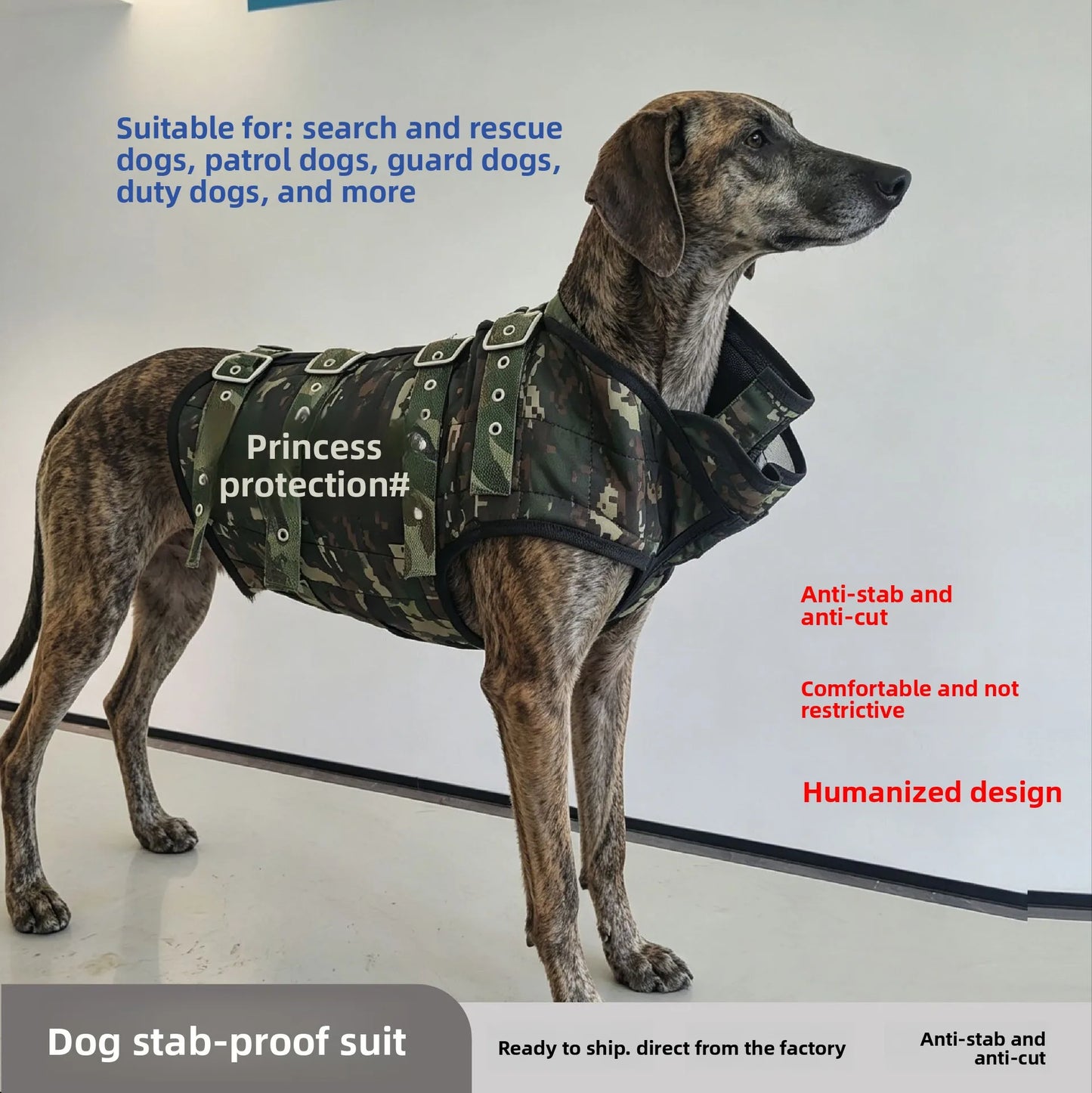 Wholesale Durable Anti-Bite Dog Protection Suit for Working Dogs in Security and Hunting