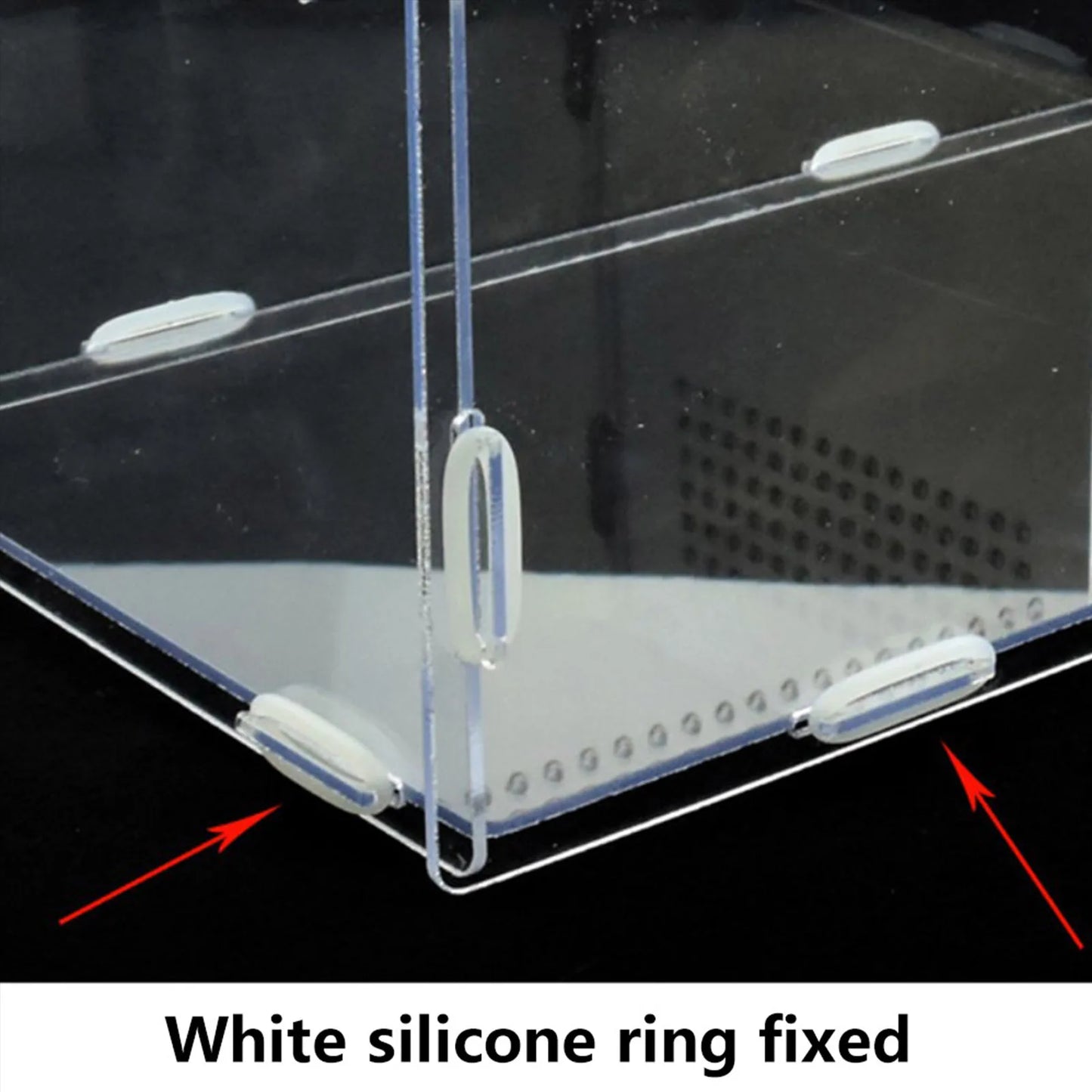 Transparent Reptile Breeding Box Acrylic Feeding Box 360 Degree High Transparent Pet Climbing Terrarium