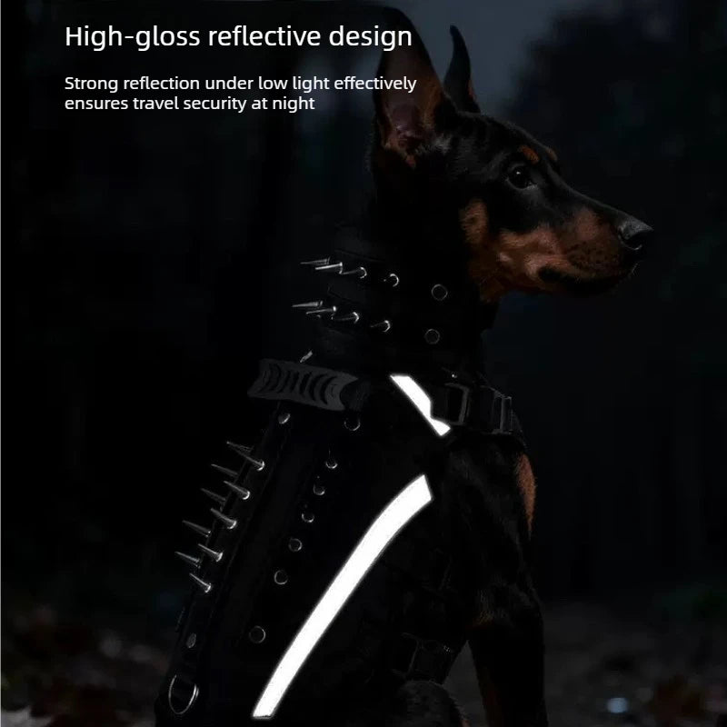 Small Dog Anti-bite Clothes Outdoor Anti Bite Armor Protection Small Dog Reflective Rivet Clothing Dogs Adjustable Safe Pet Vest