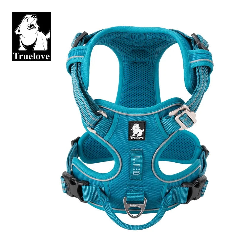 Truelove Pet Reflective Nylon Dog Harness  No Pull Vest Soft Adjustable Medium And Large Dog Undershirt Walking Running TLH56512