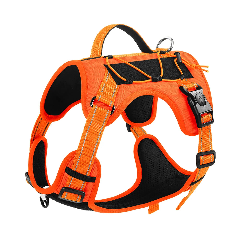 Pet chest harness Vest reflective dog leash Explosion-proof Impact Tactics Chest Harness Large dog chest harness