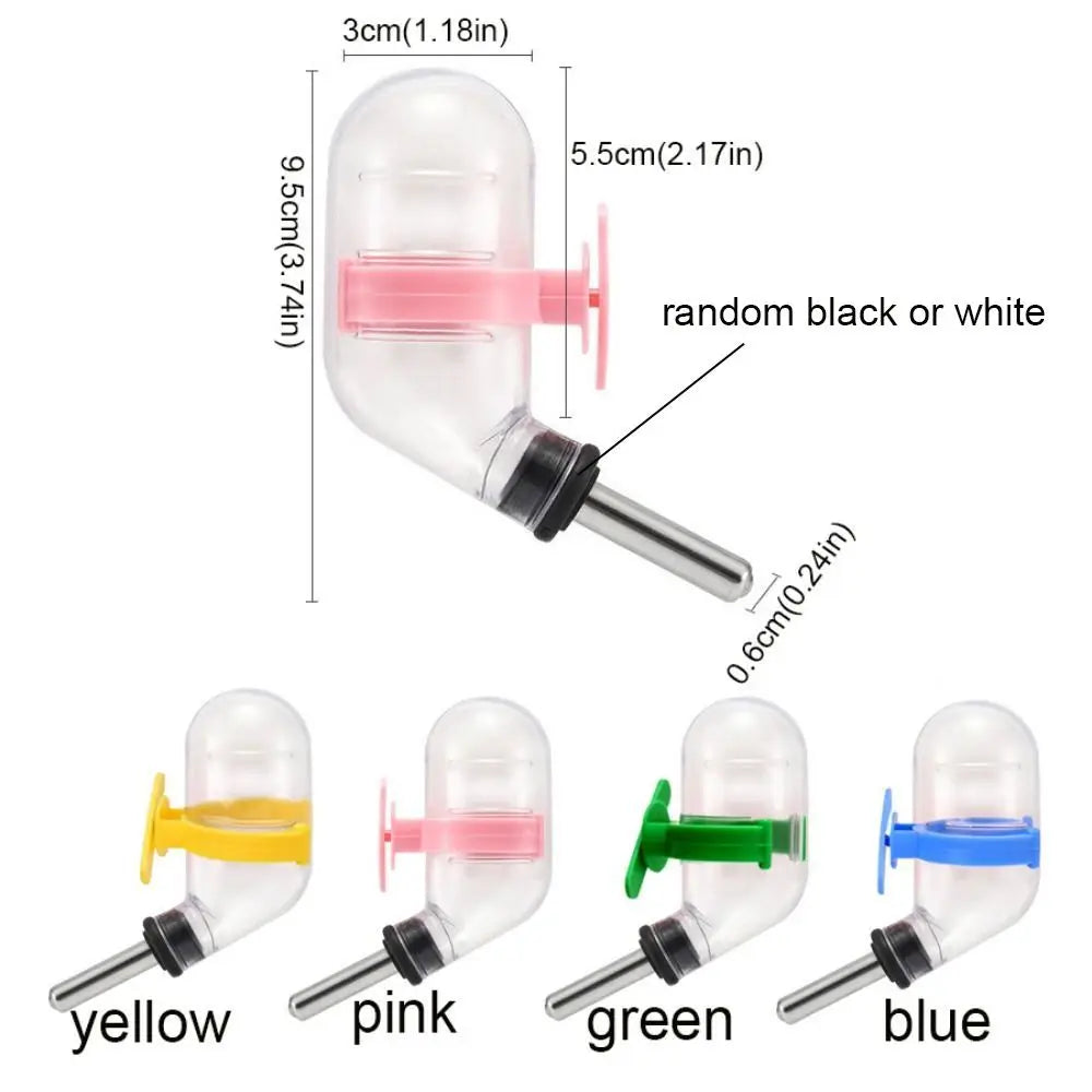 60ML Hamster Water Dispenser Leakproof Hanging Hamsters Water Bottle Automatic Hamster Rolling Ball Kettle