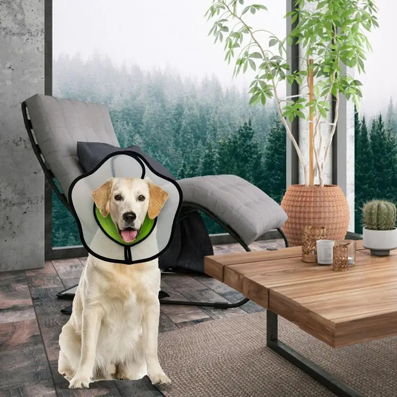 Pet Recovery Dog Cones Collar Cat Cones After Surgerys Adjustable Breathable Dog Cone Collar Soft Puppy Elizabethan E-Collar