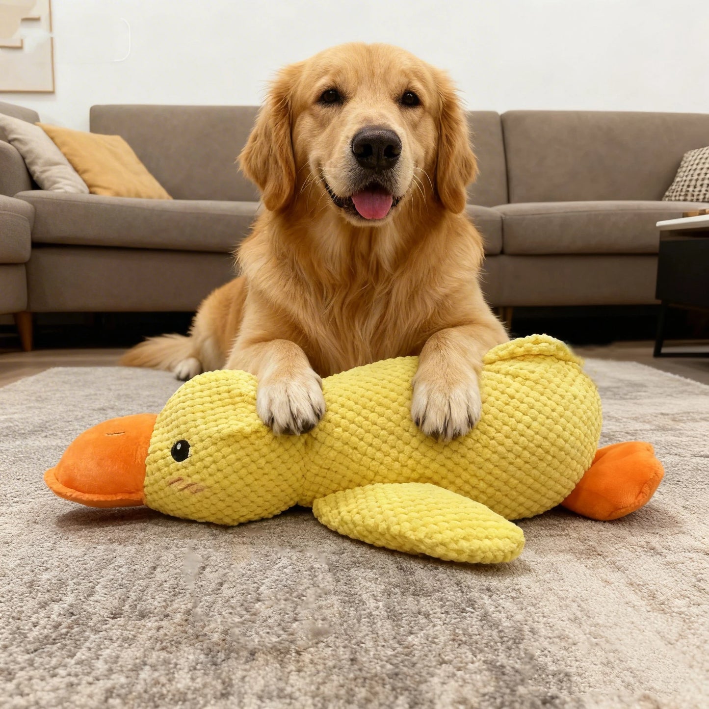 Dog Toy Plush,Sleeping Duck With Sound Pet Interactive Plush Bite Resistant Teeth Grinding Puppy Cat Relieve Boredom Pet Product