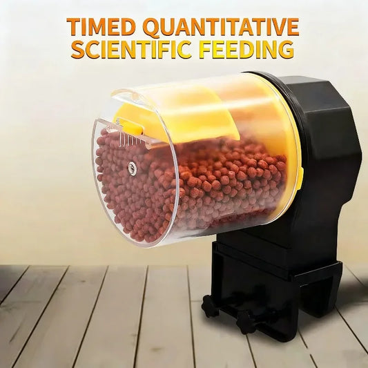 Fish Tank Feeder Automatic Fish Tank Goldfish Feeder Aquarium Reliable Intelligent Timed Large Capacity Automatic Fish Feeder