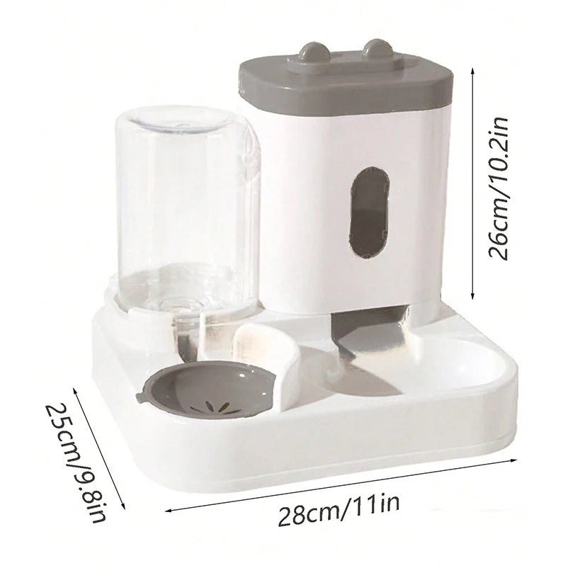 Hot cat bowl Pet food set Dog dog Cat Standing rabbit ear feeder Water feeder Pet food set pet supplies
