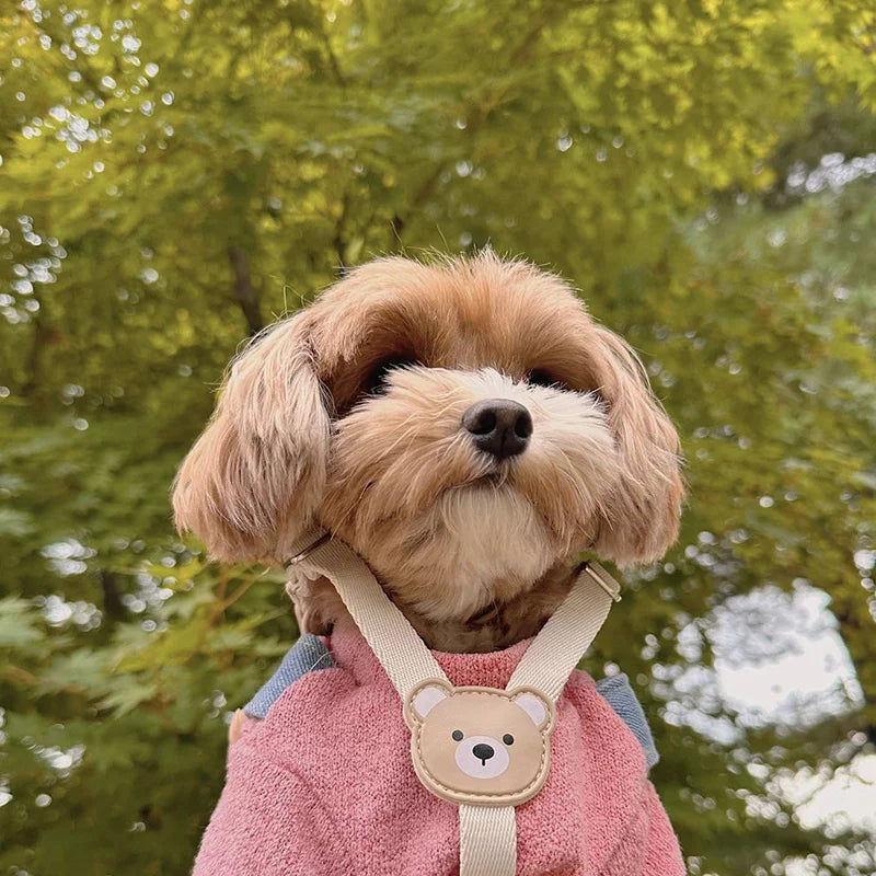 Beige Small Dog Harness And Leash Set Pet Harness Vest Pet Dog Leash For Small Dogs Outdoor Walking Pet Supplies
