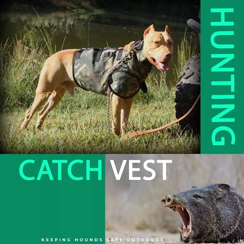 Hunting Dog Catch Vest, Wild Boar, Outside Pig Hunting Clothes, Hog Cut Gear, Collar Protection