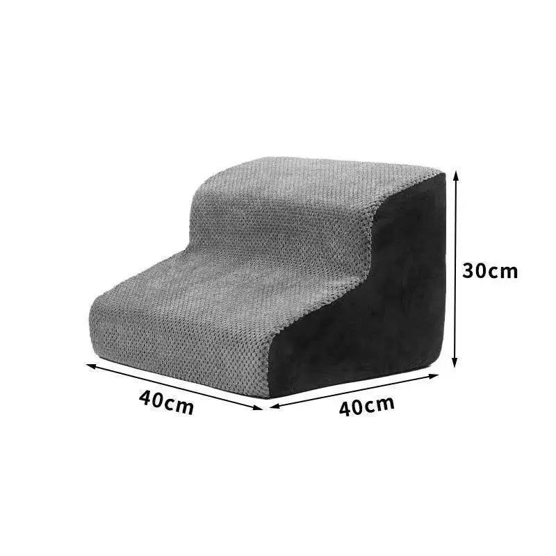 Curved Dog Stairs Ramp for High Beds Non-Slip Balanced Pets Steps for Small Dogs and Cats Easy Climbing Pet Stairs for Dogs