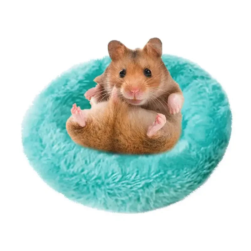 Hamster Coconut Beds Natural Coconut Hamsters Hideout Hammock Suspension Husk Hamsters Bed House With Warm Pad Small Animals