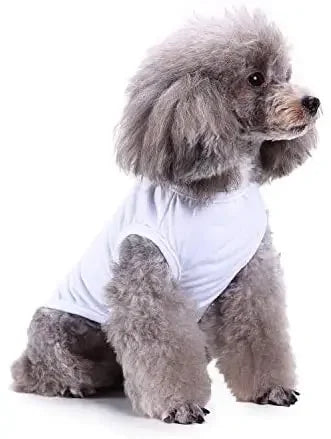 Dog Shirt Clothes, Spring Summer T Shirt Apparel Soft Blank Shirts Clothes  Extra Small Medium Large Extra Large Size Dogs