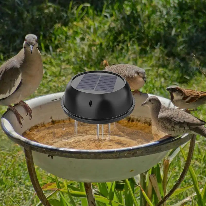 Solar Bird Bath Bubbler Solar Powered Bird Bath Water Mixer Backyard Decoration With Bracket Pond Bubbler Decorative Basin