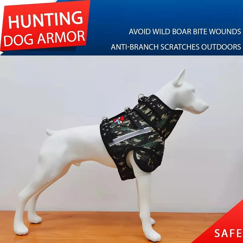 Hunting Dog Catch Vest, Wild Boar, Outside Pig Hunting Clothes, Hog Cut Gear, Collar Protection
