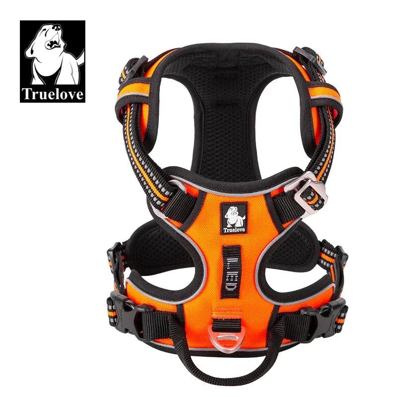 Truelove Pet Reflective Nylon Dog Harness  No Pull Vest Soft Adjustable Medium And Large Dog Undershirt Walking Running TLH56512