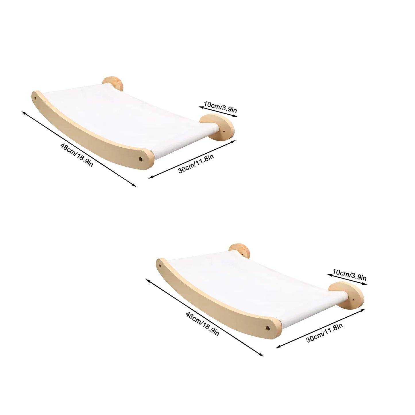 Cat Hammock and Stairway with Sisal Rope Wall Mounted Climbing Shelf Scratching Grinding Claws Toy for Kitten Cats Furniture