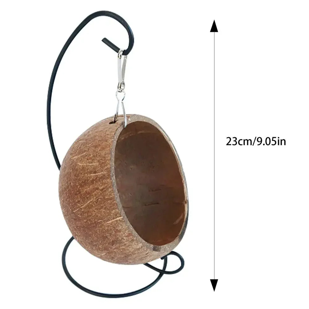 Hamster Coconut Beds Natural Coconut Hamsters Hideout Hammock Suspension Husk Hamsters Bed House With Warm Pad Small Animals