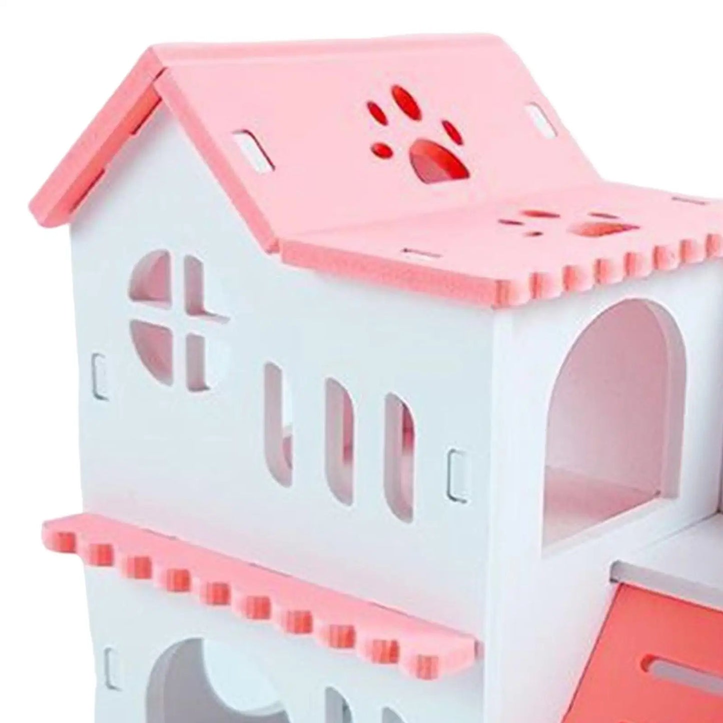 Hamster House Two Layers Hut Playground Exploring Toys with Ladder Board Habitats Decor for Hedgehog Squirrel Chinchilla Rat