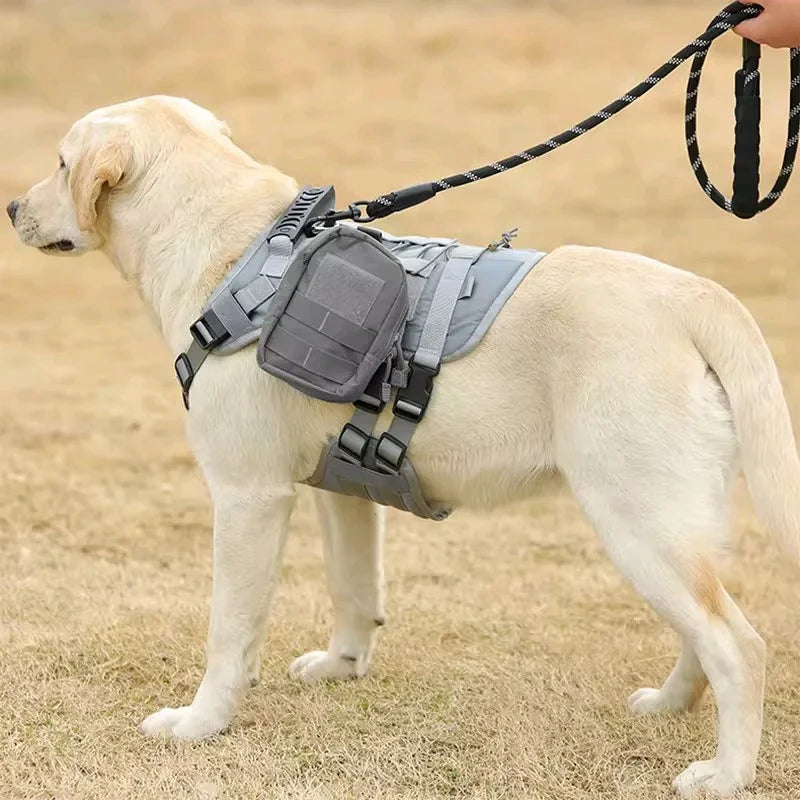 Big Dog Tactics Training Vest Harness Multi Functional Nylon Dog Adjustable Comfortable Control Dog Chest Harness Pet Supplies