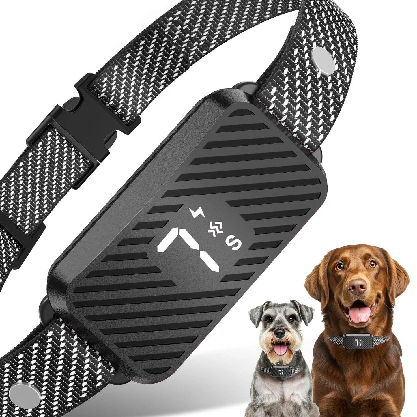Dog Bark Collar for Large Medium Small Dogs, Effective No-Bark Collar, Smart Barking Collar, Rechargeable Bark Collar