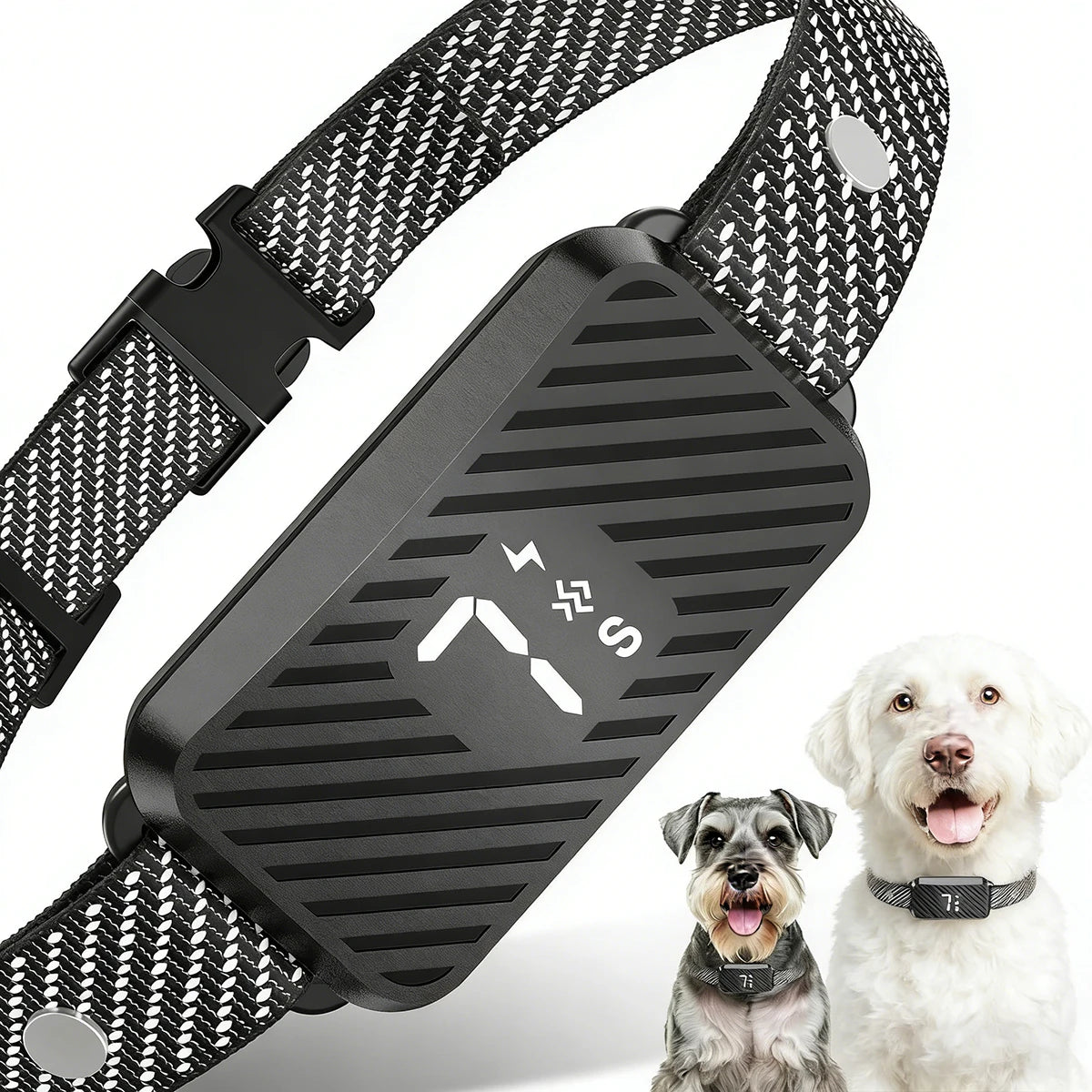 Dog Bark Collar for Large Medium Small Dogs,Effective No-Bark Collar,Smart Barking Collar,Rechargeable Bark Collar with 7-Level