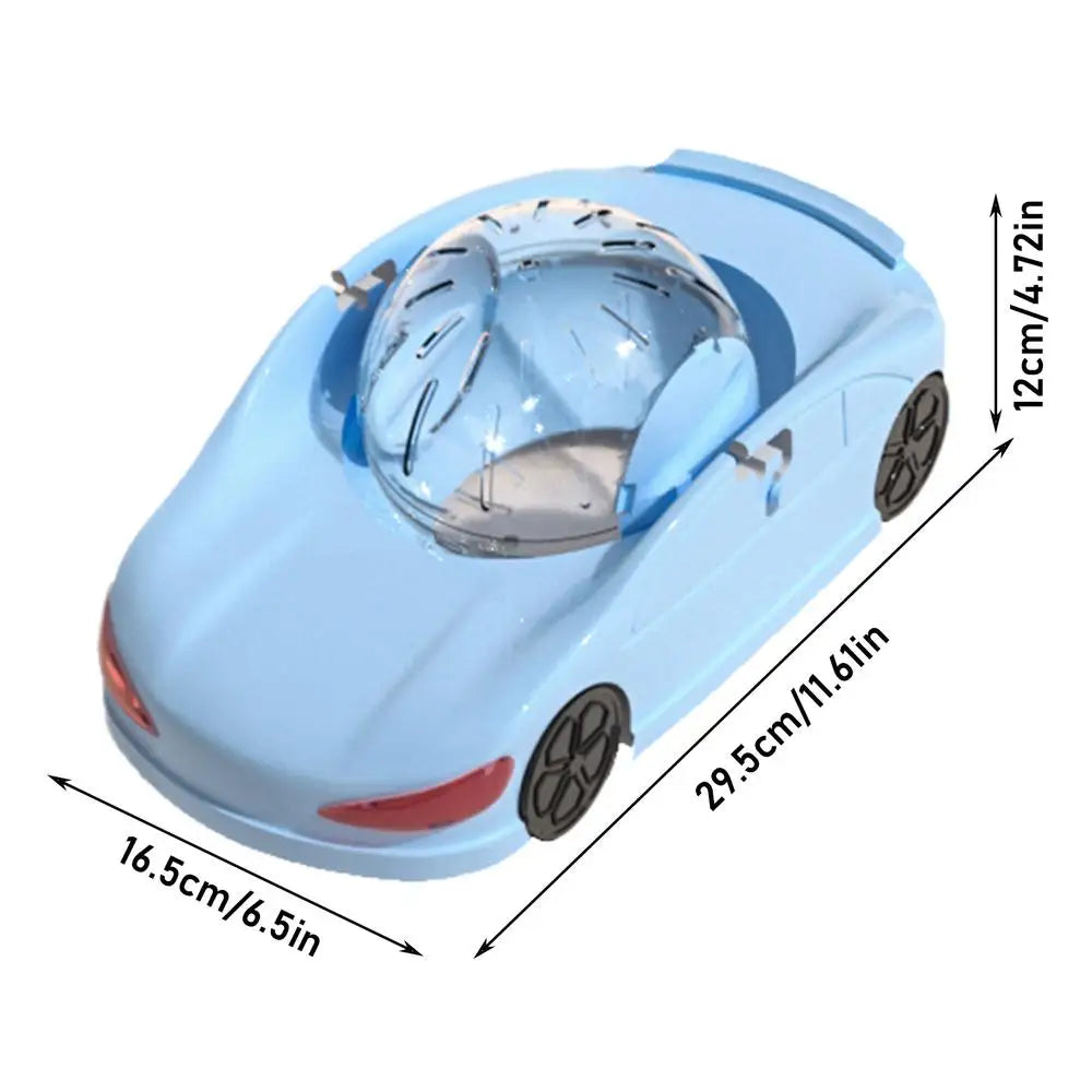 Hamster Running Ball Car Toy Small Pet Toy Funny Creative Small Pet Running Ball Exercise Wheel for Hamsters Ferret Small Animal