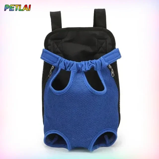 Pet Outdoor Backpack Dog carriers backpack on the chest Portable breathable folding backpack with mesh dog walking chest bag