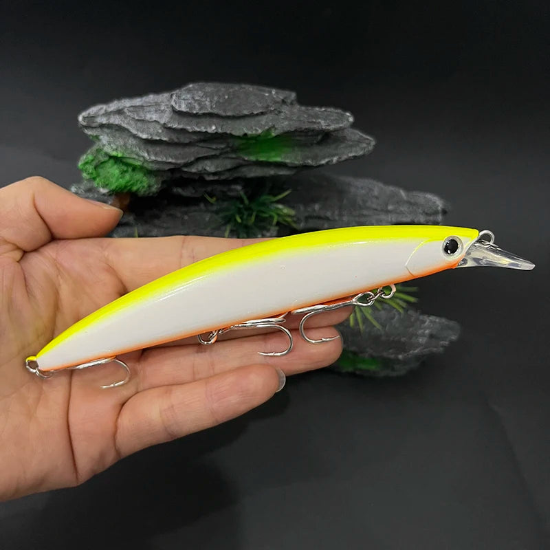 26g 130mm Floating Minnow Fishing Lures Long Cast Wobblers Artificial Hard Baits Trolling Saltwater Bass Trout Lures Equipment