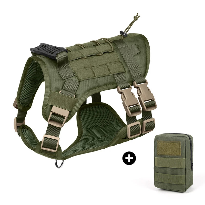 Big Dog Tactics Training Vest Harness Multi Functional Nylon Dog Adjustable Comfortable Control Dog Chest Harness Pet Supplies