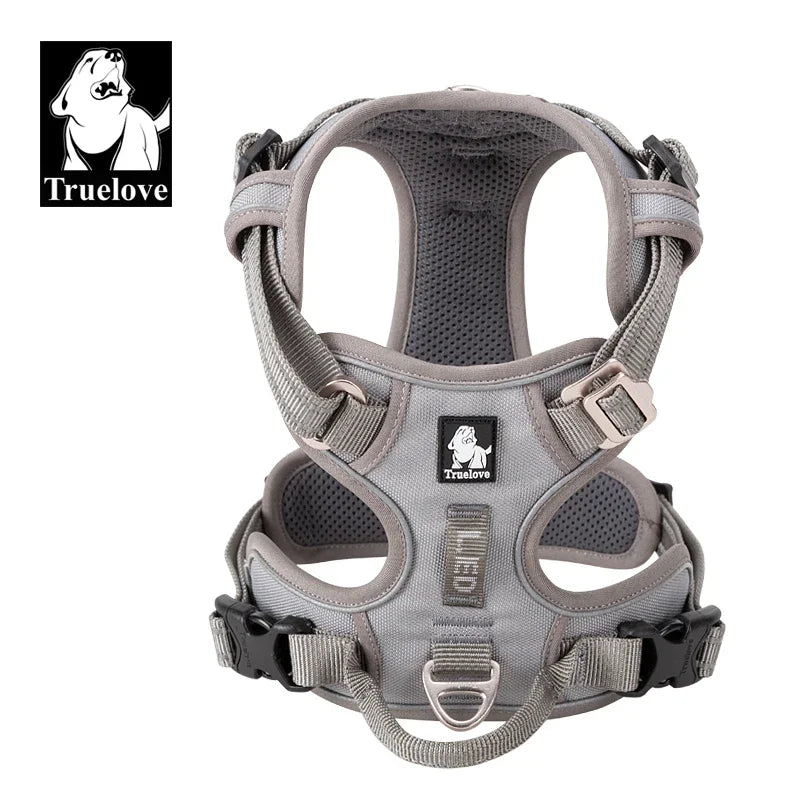 Truelove Pet Reflective Nylon Dog Harness  No Pull Vest Soft Adjustable Medium And Large Dog Undershirt Walking Running TLH56512