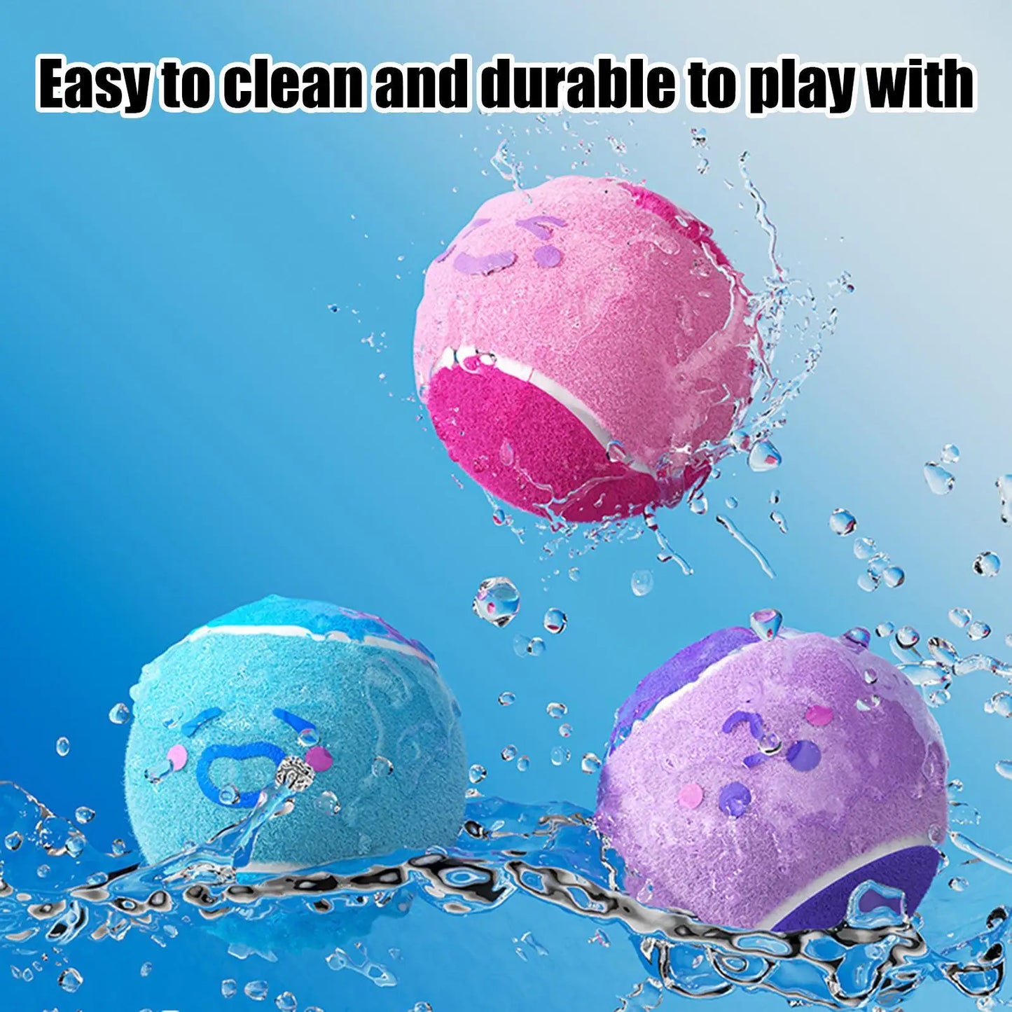 Tennis Balls for Dogs 6 Pieces Small Pet Exercise Fetch Toys Squeaky Dog Balls for Puppy Playful Outdoor Backyard Park Garden