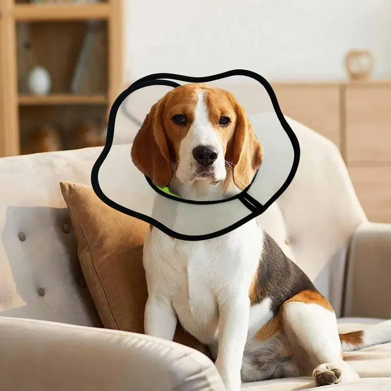 Pet Recovery Dog Cones Collar Cat Cones After Surgerys Adjustable Breathable Dog Cone Collar Soft Puppy Elizabethan E-Collar